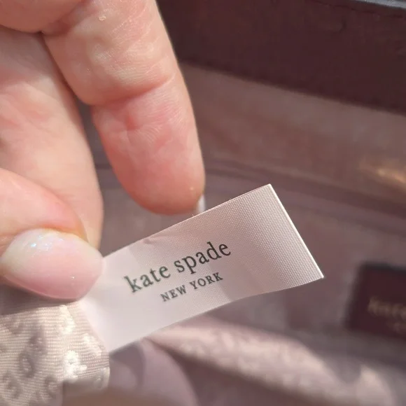 Kate Spade Bristol Drive Ostrich Cherrywood bag 2 Way Bag - Picture 4 of 15